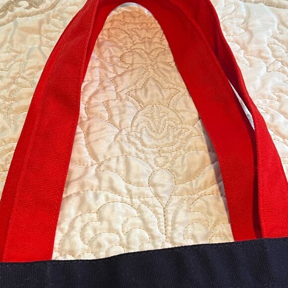 NWOT Kiehls Limited Edition Navy Blue Canvas Tote - Picture 7 of 8